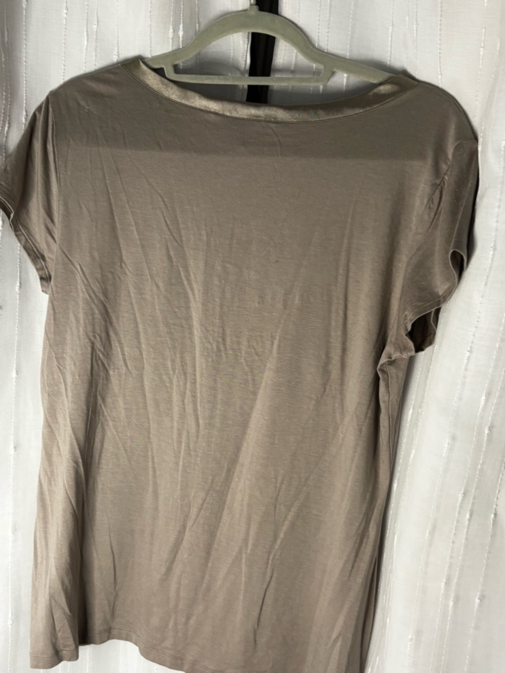 Banana Republic Short Sleeve Crewneck Top - Taupe - Picture 3 of 3